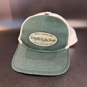 Wintzell's Oyster House Port Authority Green Cotton Mesh‎ Trucker Hat Mens OSFA